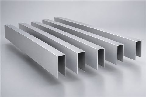 U-Shaped Aluminum Baffles — generated product visualization